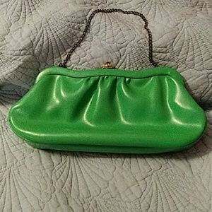 Womans  Green clutch